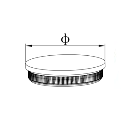 UNIKIM Stainless Steel Tube Handrail Railing End Cap Steel Railing End Cap